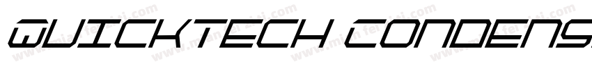QuickTech Condensed Italic字体转换
